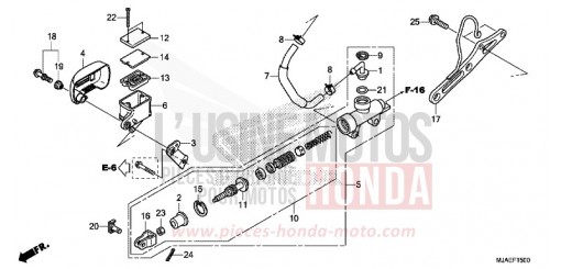 REAR BRAKE MASTER CYLINDER VT750C2SE de 2014